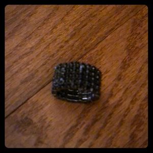 Express Black Stretchy Ring